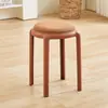 Banqueta de Plástico Doméstica Espessada Empilhável Banqueta Macia Moderna Simples Sala de Estar Mesa de Jantar Banco Alto Cadeira Reserva