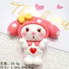 Cartão grande cor sólida três três boneca resina acessórios DIY capa de celular chaveiro pingente mão presilha de cabelo pente atacado