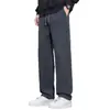 Directo del fabricante: Pantalones de forro polar para hombre, con una caída favorecedora, efecto adelgazante y un estilo casual estructurado.. Estos pantalones largos de moda, de pierna recta y corte holgado son perfectos para otoño e invierno.