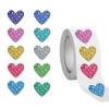 500 Hojas/Rollo Pegatinas de Corazón Autoadhesivas Gráfico de Recompensas Decorativas Etiquetas Adhesivas Autoadhesivas DIY