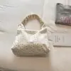 Bolsa Transversal Coreana Simples Estilo Estrela Outono 2026 Bolsa de Ombro Casual Listrada Estilosa de Grande Capacidade