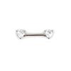 Fornecimento Direto da Fábrica para Amazon e Aliexpress Argolas de Zircônia de 6mm para Mamilo Studs de Aço Inoxidável para Mamilo Joias para Piercing