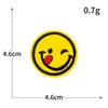Parches Bordados de Cara Sonriente Emoji Popular de Internet Parches de Bordado por Computadora Parches Adhesivos sin Coser Parches DIY para Ropa Venta al por Mayor