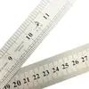 Regla de Acero Pez Espada Escala Doble Cara 15cm 20cm 30cm 40cm Cuatro Especificaciones Disponibles Métrico Pulgadas