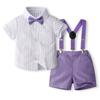 Amazon Temu Patrón de Muestra Fabricación Pequeña Orden Vestido Personalizado Traje para Niños Camisa de Algodón con Solapa de Verano para Niños Overol
