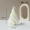 Estilo de Arte Nórdica Vela Aromática Triângulo Espiral Branca Atmosfera Ornamentos Criativos Vela Geométrica