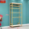 Rack de Exibição para Loja de Têxteis para Casa com Núcleo de Colcha de Quatro Peças e Travesseiro Rack de Armazenamento de Roupa de Cama Festiva Rack de Armazenamento de Tecido Prateleira de Armazenamento