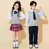 Disfraces de porrista para niños, estilo preppy, para actuaciones del día del deporte en la escuela primaria, unisex, para ceremonias de inauguración y actuaciones en el escenario
