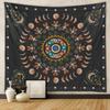 Tapiz Amazon Home Transfronterizo Tapiz Bohemio Decoración de Habitación Tela Colgante de Flores Tapiz de Árbol de la Vida de la Luna