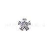 Brincos de Titânio F136 Flor de Cerejeira Stud Cinco Pétalas Stud para Cartilagem da Orelha Stud para Língua Stud para Lábio Zircônia Incrustada G23 Joias para Body Piercing