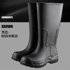 Botas de Lluvia de Gama Alta Japonesas y Coreanas Transfronterizas, Botas de Lluvia de Caña Alta para Mujer, Botines Impermeables, Zapatos de Goma, Botas de Lluvia Largas de Cocina, Cubrezapatos