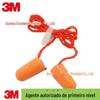 3M1110 com tampão de bala de rosca tampão de espuma rebote tampão descartável de isolamento acústico esponja de prevenção de ruído tampão de ouvido de redução de ruído