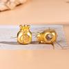 Botón de Disco Cheongsam Accesorios Oro Arena Antigua Colgante de Bambú Colgante Circular Pulsera Trenzada Cuerda Partición Set de Cuentas Sueltas Joyería DIY