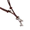 Punk cross-border colar de couro europeu e americano masculino cowhide colar liga chave retro comércio exterior exportação joias