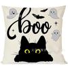Fronha de Halloween Mais Vendida da Amazon Abóbora Fantasma Fronha Decorativa Material de Linho Venda Direta da Fábrica