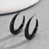 Pendientes geométricos frescos de estilo coreano para mujer, con un diseño distintivo de nicho con incrustaciones de diamantes, pendientes de alta gama que combinan con todo.