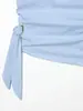 Comercio Exterior Transfronterizo Ropa de Mujer Verano 2026 Nuevo Estilo Europeo y Americano Moda Blusa de Popelina Adornada Top 7484104
