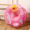 Flotador de volante para niños, flotador con asiento de astronauta, juguete acuático de PVC para bebé, flotador inflable de dibujos animados para niños