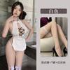Lencería Sexy, Atuendo Dulce de Sirvienta Estilo Japonés, Revelador Tentador de Pecho y Glúteos, Uniforme Estilo Puro Deseo, Conjunto Sin Quitar para la Cama