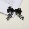 Pasador de Pelo con Lazo de Encaje Blanco Nuevo Estilo Transfronterizo Suave Parte Trasera de la Cabeza Accesorios para el Cabello de Niña Medio Recogido Tocado