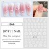 Explosões ins vento pequena flor nail art adesivos lote misto primavera menina coração 3d flor de cerejeira branca adesivos de unhas atacado