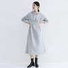 Lotte Day Style Nuevo Sentido del Diseño Vestido Ajustado a la Cintura Vestido Midi A-Line para Mujer Primavera y Otoño Elegante Vestido con Capucha y Bolsillos
