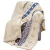 Manta gruesa de doble cara de forro polar con temática de dibujos animados, perfecta para otoño e invierno, hecha de suave forro polar de leche y lana de cordero, ideal como cubierta de sofá o una manta linda y pequeña para una siesta a mediodía.