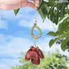 Montaña y Luz Salvaje Susurro Cáscara de Fruta Natural Carrillón de Viento Paquete de Materiales DIY Llavero de Campana Manual Hecha a Mano para Descompresión Colgante para Bolso Venta al por Mayor