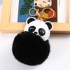 Chuangyi Lingshang Chaveiro de Bolinha de Pelo de Panda Requintado Pingente de Bolsa de Pelúcia Chaveiro de Carro Pingente de Desenho Animado Fábrica
