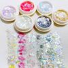 Joyería de uñas Cyber Celebrous, polvo de ópalo brillante, sueño polarizado, hada colorida, nieve, terciopelo, nube, brocado, polvo, decoración de lentejuelas para uñas
