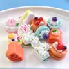 Nuevo Pastel de Sándwich de Crema de Fruta Artificial Accesorios de Resina Colgante Hecho a Mano DIY Accesorios para el Cabello Hebilla de Zapato Belleza