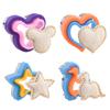 Molde de galleta de dibujos animados 3d 3d animal molde para sándwich plástico prensa horneado glaseado herramienta de molienda