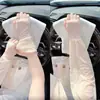 Mangas de Hielo Delicadas Estilo Hada Encaje Protección Solar Finas para Conducir Mangas Sueltas de Seda de Hielo para Mujer Verano Transpirables