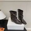 Botas de moda estilo retro 2026, botas para mujer, diseño adelgazante de punta cuadrada, versátiles y fáciles de combinar, nuevas botas de otoño 2026 hasta la pantorrilla