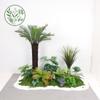 Paisajismo de Plantas Verdes Paisajismo de Balcones Decoración de Plantas Artificiales para Interiores y Exteriores Planta Viajera Plátano Espalda de Tortuga Planta Debajo de las Escaleras Paisajismo