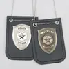 Accesorios de Disfraz de Policía para Niños, Juguete de Cuero para Vestir, Insignia de Policía, Pinza Metálica para Cinturón, Insignias de Policía, Accesorios