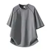 Bestseller de Douyin Sorona Secado Rápido Manga Corta para Hombres y Mujeres Verano Tendencia Marca Pareja Hilo Hasselblad Camiseta de Manga Corta Se Puede Abrir por la Mitad