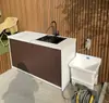 Puertas de gabinete de aleación de aluminio para patio, puertas de gabinete para exteriores, puertas de rejilla metálica impermeables para exteriores, puertas de persiana, arte de aluminio