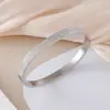 Pulsera Transfronteriza Europea y Americana de Acero Dorado y Titanio, No se Desvanece, Incrustada con Circonitas y Diamantes, Diseño de Nicho, Pulsera de Joyería Simple y Lujosa