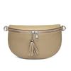 Bolso de mujer de cuero transfronterizo DENK, venta al por mayor, 2025, nuevo bolso de mensajero de nicho de moda, bolso de pecho de cuero de capa superior