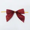 Decoraciones Navideñas Transfronterizas Escena de Lazo Grete Adornos para Fiestas Lazos de Cinta Navideña con Brillantina