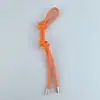 Llavero de Cuerda Trenzada de Cuero PU Avanzado Colgante Creativo Versátil para Bolsa Accesorios de Colgante de Cadena Tejidos a Mano DIY