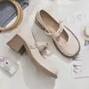 Zapatos Mary Jane estilo francés para mujer, nuevos zapatos versátiles de tacón alto para otoño 2026, cómodos zapatos pequeños de piel con tacón grueso, zapatos de vestir de estilo japonés