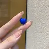 Acessórios de Coração de Pêssego Escovado Mineral Azul Acessórios Wenwan Acessórios de Pulseira Combinando DIY