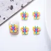 Decorações de Arte de Unha Desenho de Borboleta Pequena Colorida, Acessórios de Unha de Animal 3D Fofos, Peças de Decoração de Resina