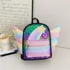 Mochila Escolar para Bebé de Jardín de Infancia Estrella Pequeña Arcoíris Mochila Linda con Alas para Niños y Niñas Mochila Infantil Estilo Occidental Diamante
