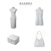 Nuevo estilo chino imitación brocado Song con pequeños patrones florales, tela cheongsam teñida en hilo, vestido elegante, chaleco, tela de jacquard para bolsos y carteras