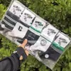 Meias Esportivas de Algodão para Estudantes Masculinos Qianzufang, Meia-Calça, Tecidas à Máquina, Série Coreana, Versátil, 26 Outono/Inverno