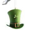 Decorações 2025 Trevo Festival Amazoniano Forma St. Chapéu Verde de Patrick Memorial Day de Madeira Criativo