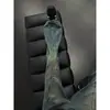 Jeans Rectos Lavados Retro Azules Desgastados con Botones para Hombre Diseño Deconstruido Pantalones Adelgazantes Ligeramente Acampanados